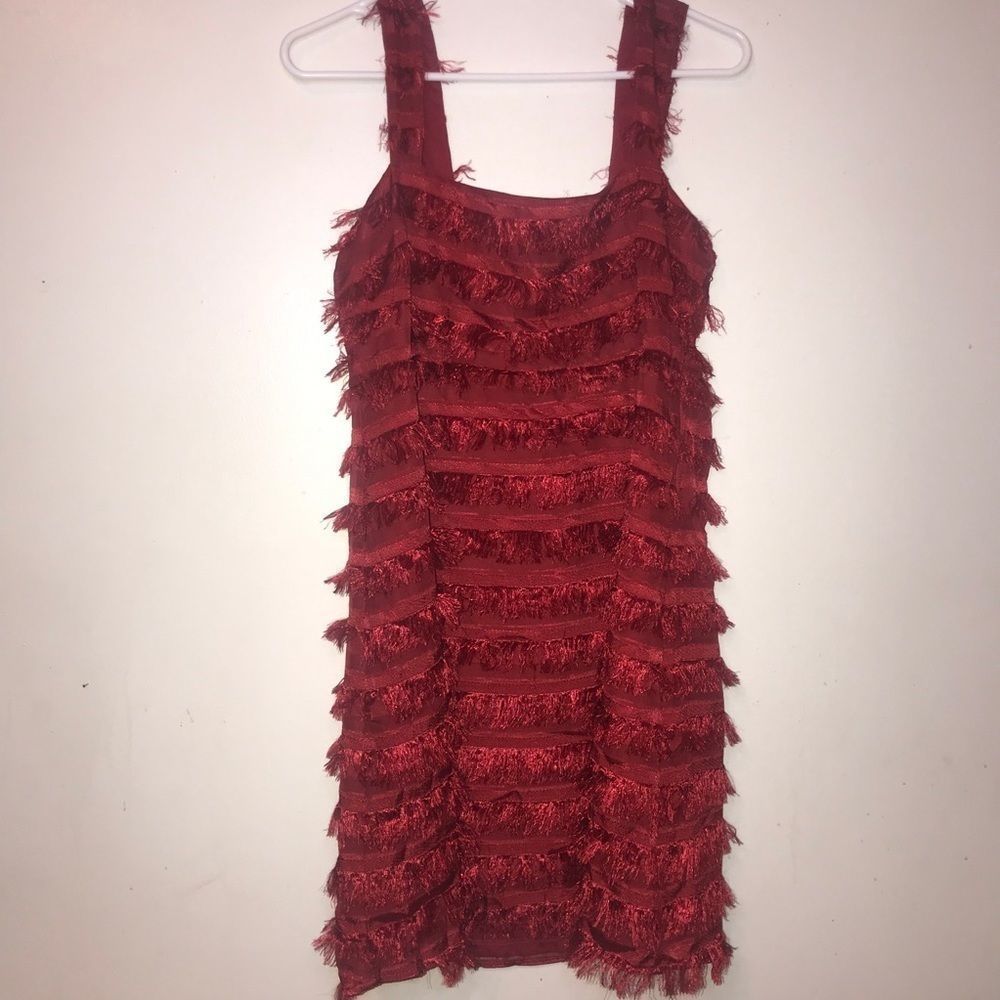 NWT Show me your MuMu aria fringe dress Large - Picture 5 of 13